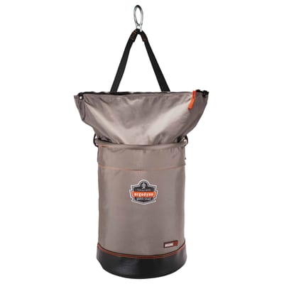 Arsenal 5973 Large Nylon Hoist Bucket Bag - D-Rings, Zipper Top