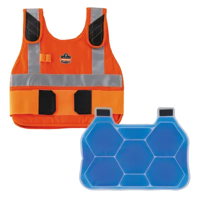 Chill-Its 6215 Premium FR Phase Change Cooling Vest with Rechargeable Packs