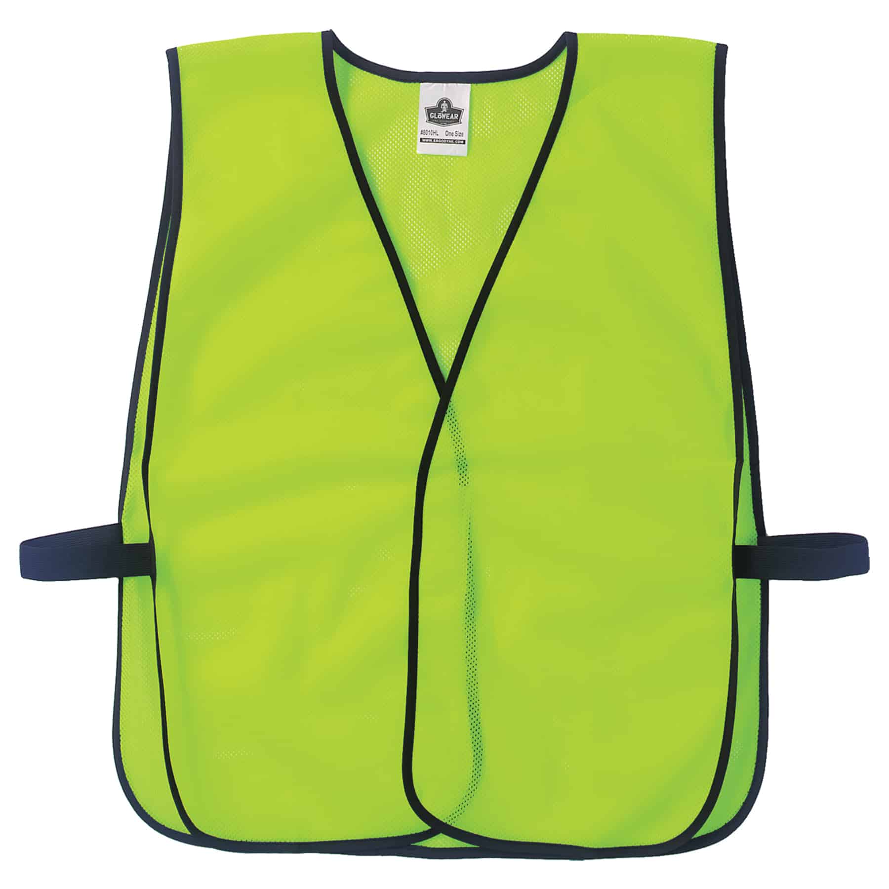 GloWear 8010HL Hi-Vis Safety Vest - Non-Certified, Hook + Loop
