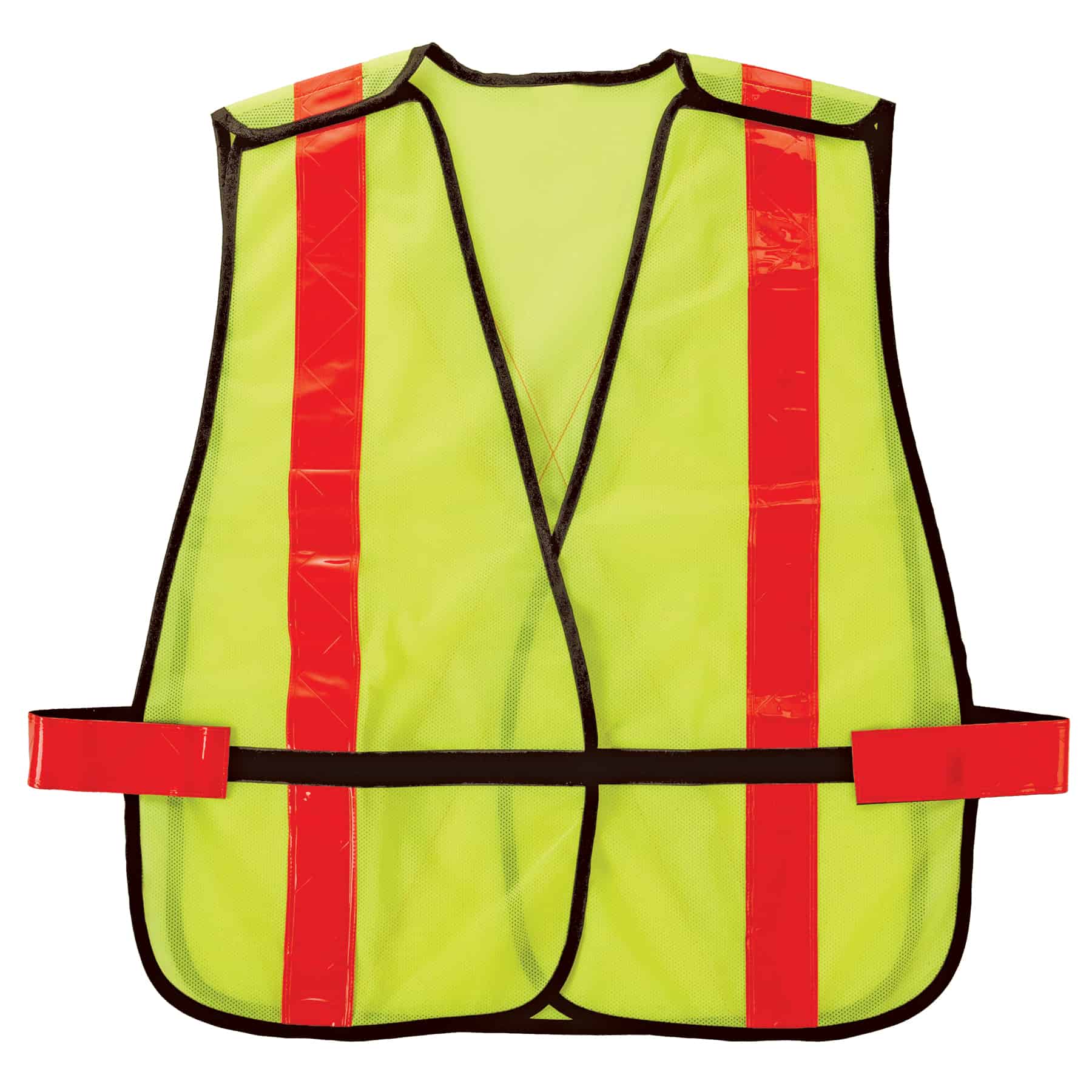 GloWear 8080BAX X-Back Hi-Vis Safety Vest - Non-Certified, Hook + Loop, Combined Performance Tape