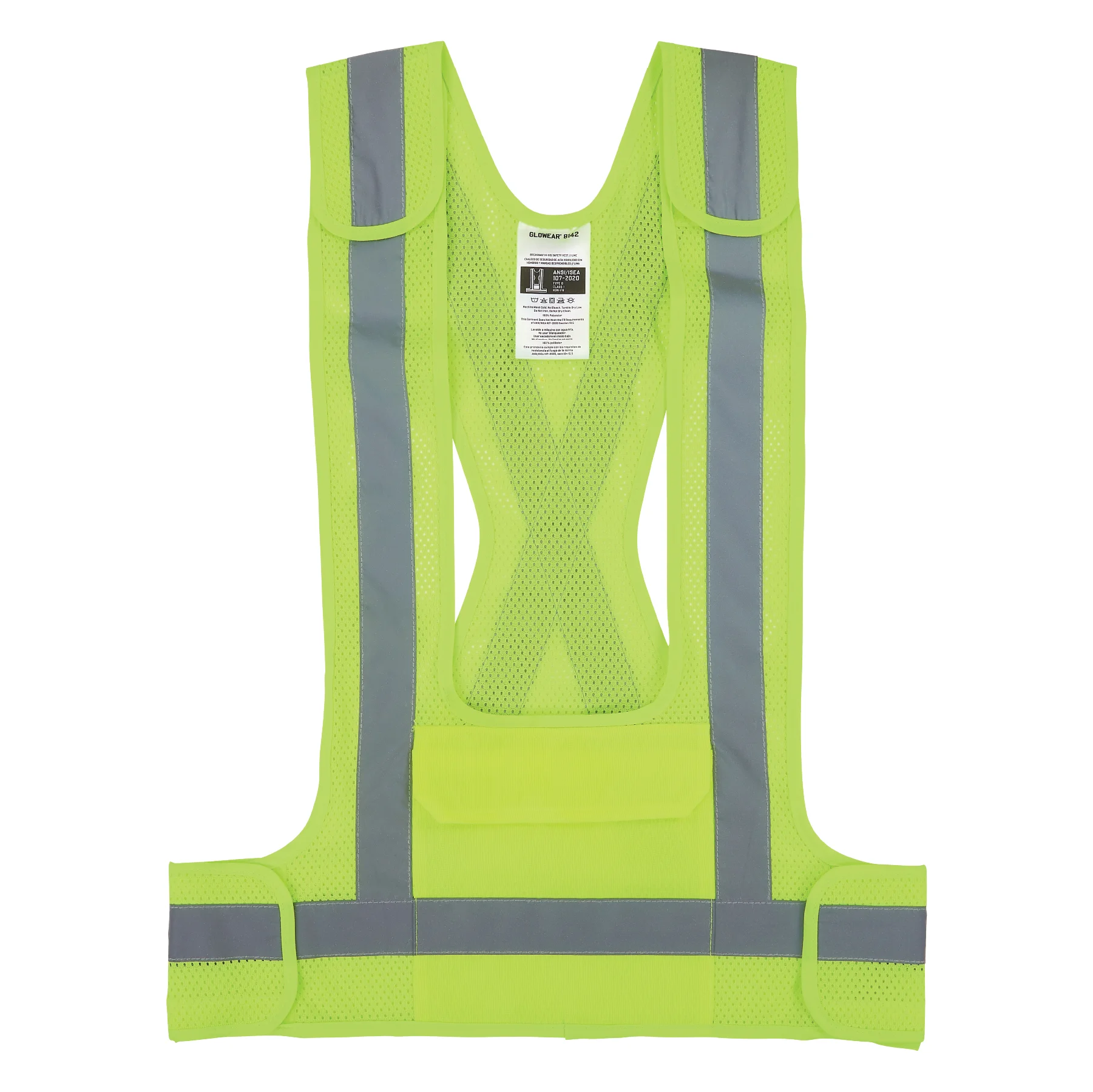 GloWear 8142BA Breakaway Hi-Vis Safety Vest - Type O, Class 1