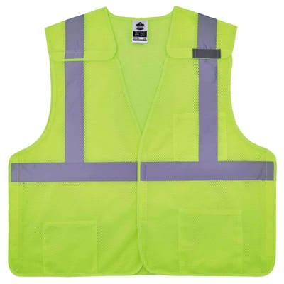 GloWear 8217BA Breakaway Hi-Vis Safety Vest - Type R, Class 2, 3 Pockets