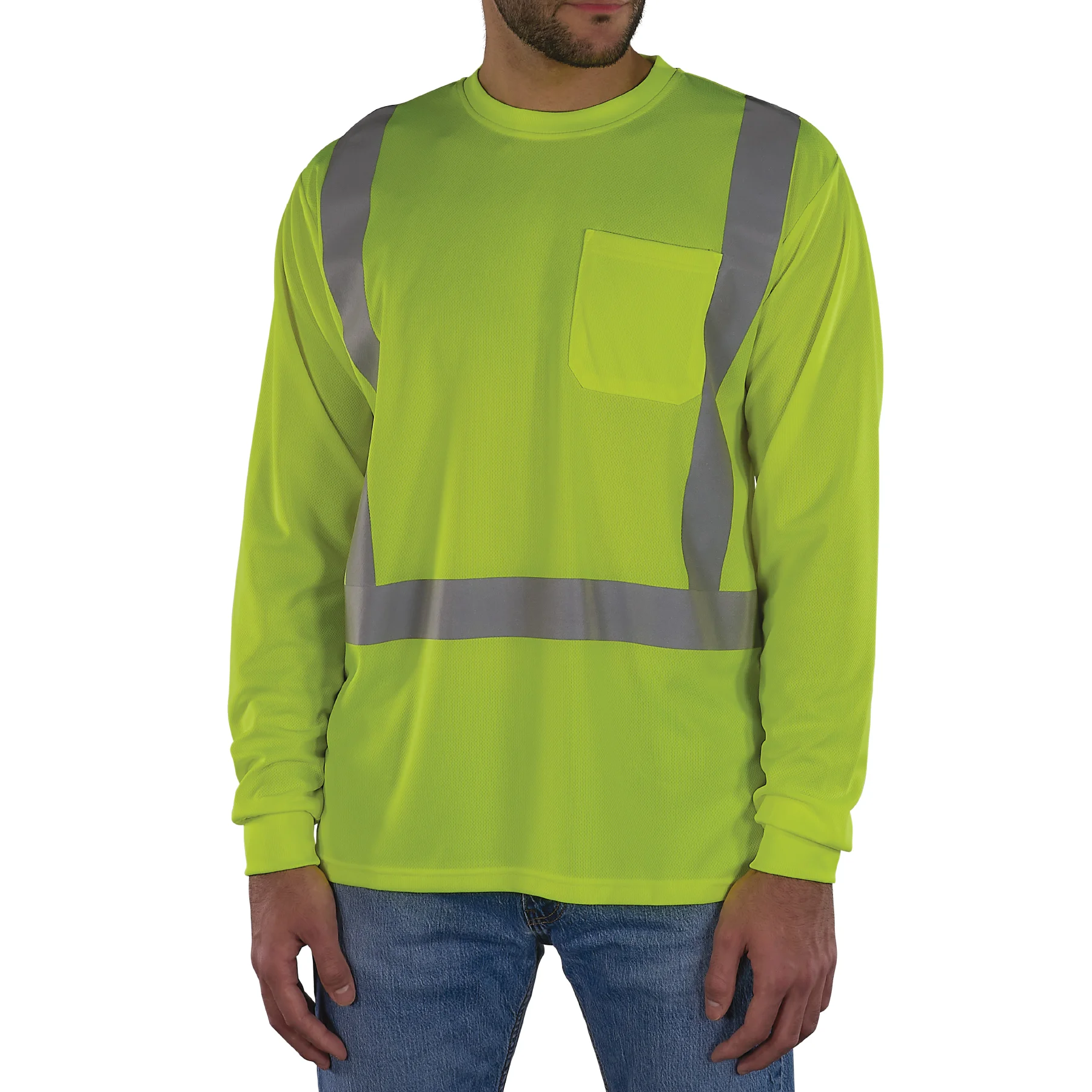 GloWear 8284 Essential Hi-Vis Long Sleeve T-Shirt - Type R, Class 2
