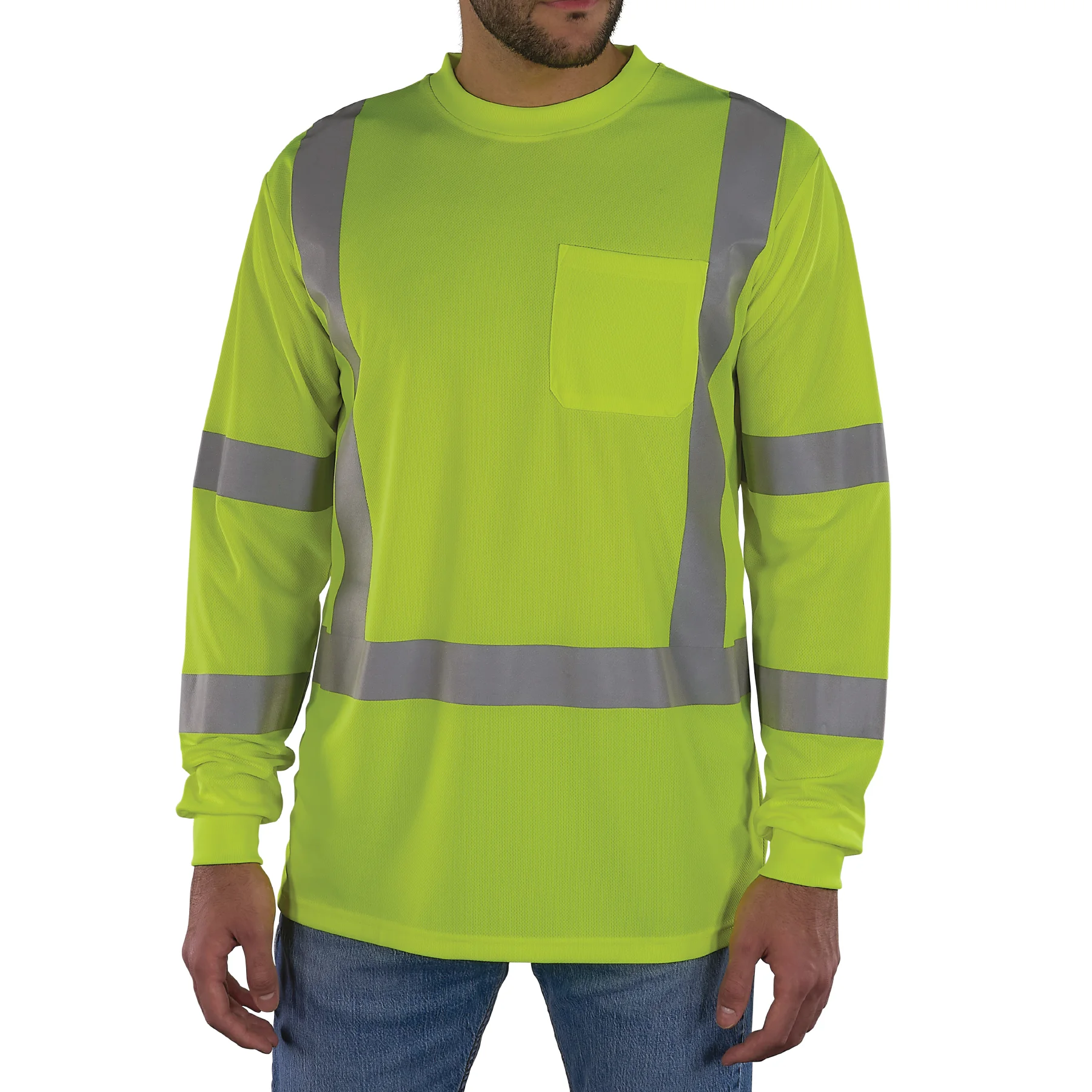 GloWear 8368 Essential Hi-Vis Long Sleeve T-Shirt - Type R, Class 3