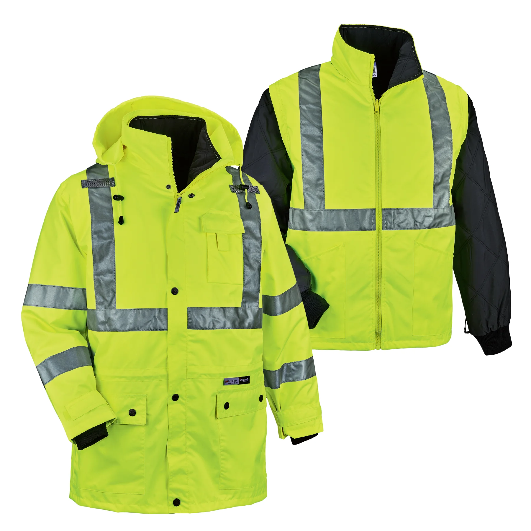 GloWear 8385 4-IN-1 Hi-Vis Winter Jacket Parka - Type R, Class 3/2