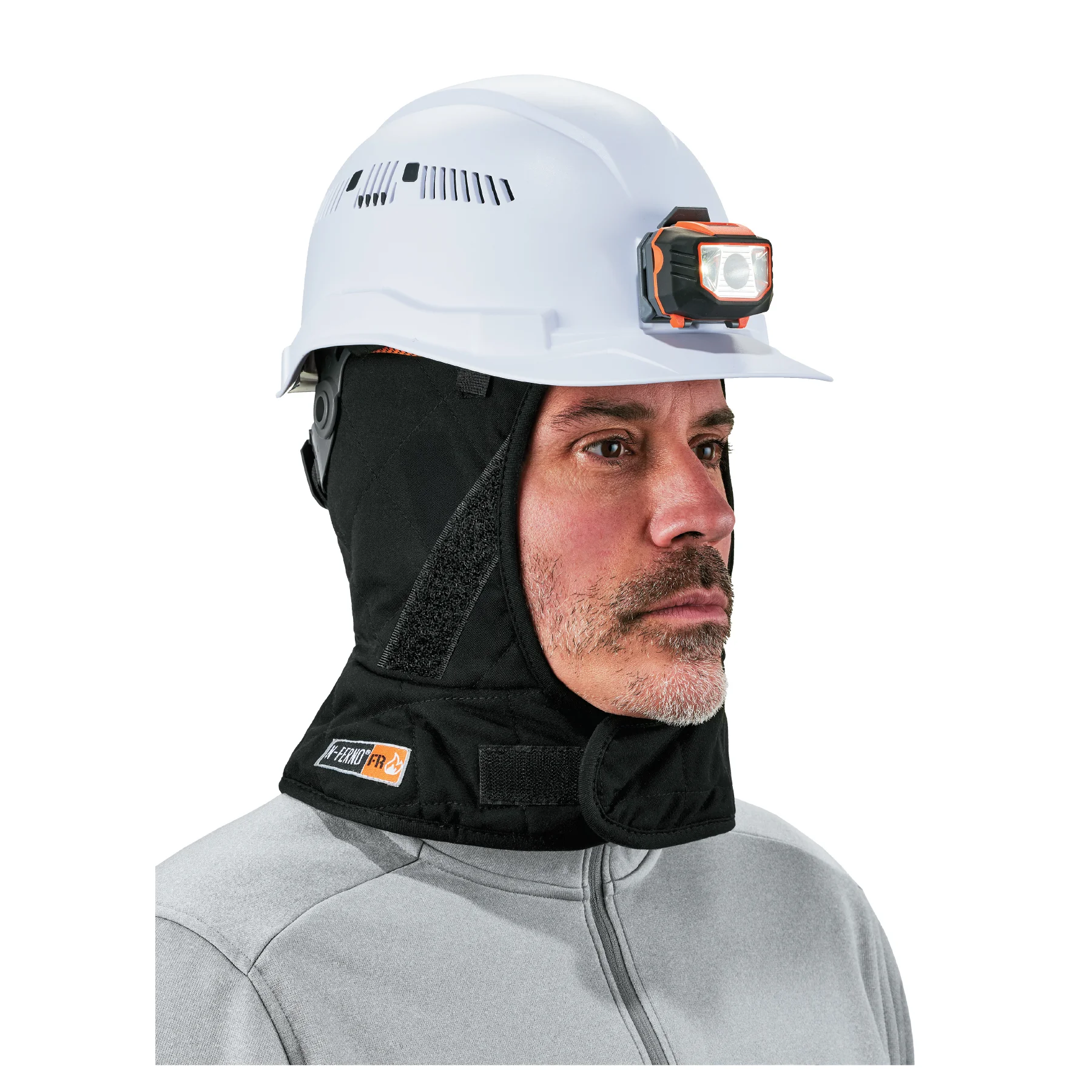 N-Ferno 6892 FR Winter Hard Hat Liner - 3-Layer, Modacrylic/Cotton, Long