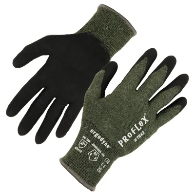 ProFlex 7042 Nitrile Coated Cut-Resistant Gloves - ANSI/ISEA 105-2016 A4, EN 388: 4X41D, 18G, Heat Resistant