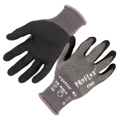 ProFlex 7043 Nitrile Coated Cut-Resistant Gloves - ANSI/ISEA 105-2016 A4, EN 388: 4X42D, 18G