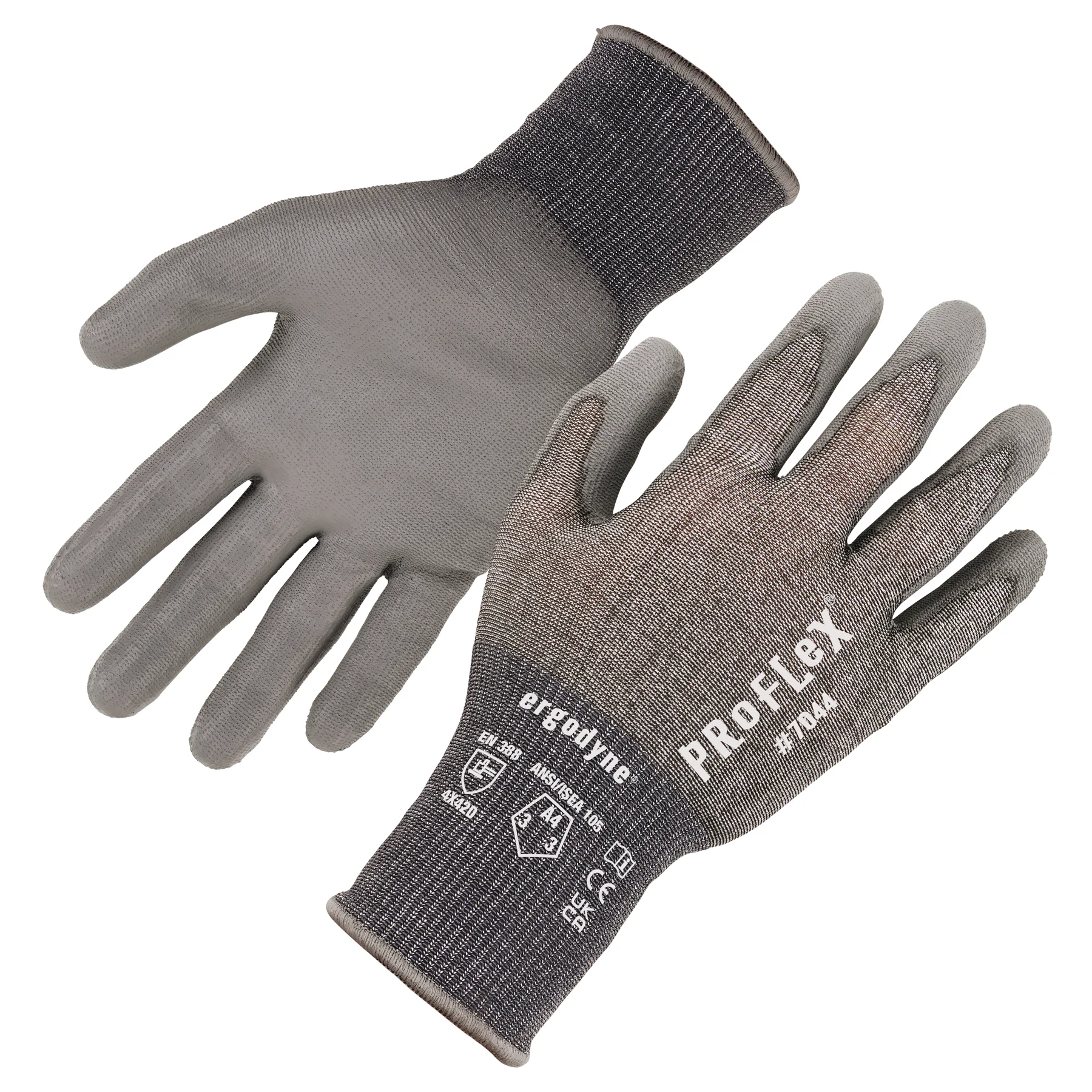 ProFlex 7044 PU Coated Cut-Resistant Gloves - ANSI/ISEA 105-2016 A4, EN 388: 4X42D, 18G