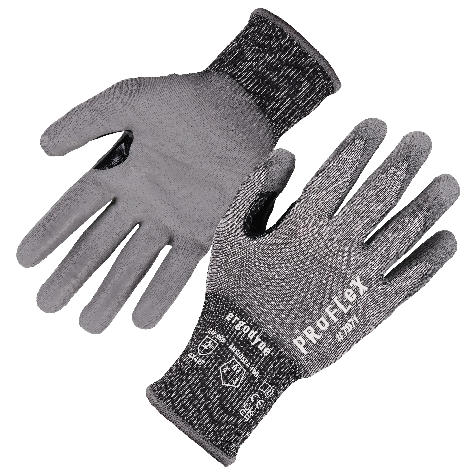 ProFlex 7071 PU Coated Cut-Resistant Gloves - ANSI/ISEA 105-2016 A7, EN 388: 4X42F, 18G