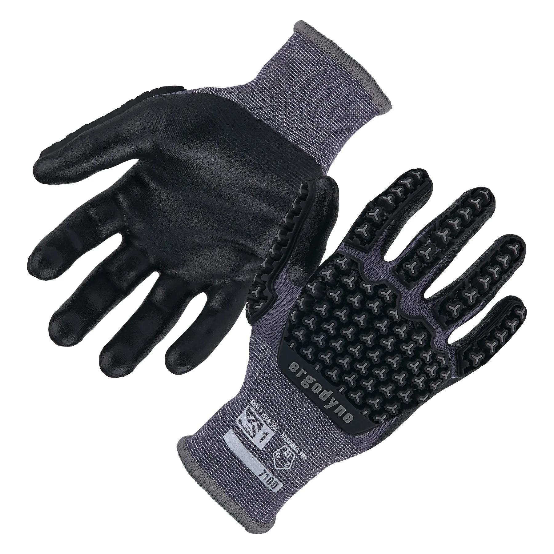 ProFlex 7100 Nitrile Coated Impact Gloves - ANSI/ISEA 105-2016 A1, 15G