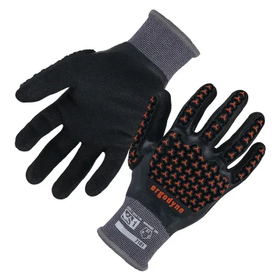 ProFlex 7101 Water-Resistant Impact Gloves - ANSI/ISEA 105-2016 A1, 15G, Nitrile Dipped