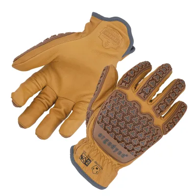 ProFlex 713 Goatskin Leather Cut-Resistant Impact Gloves - ANSI/ISEA 105-2016 A6