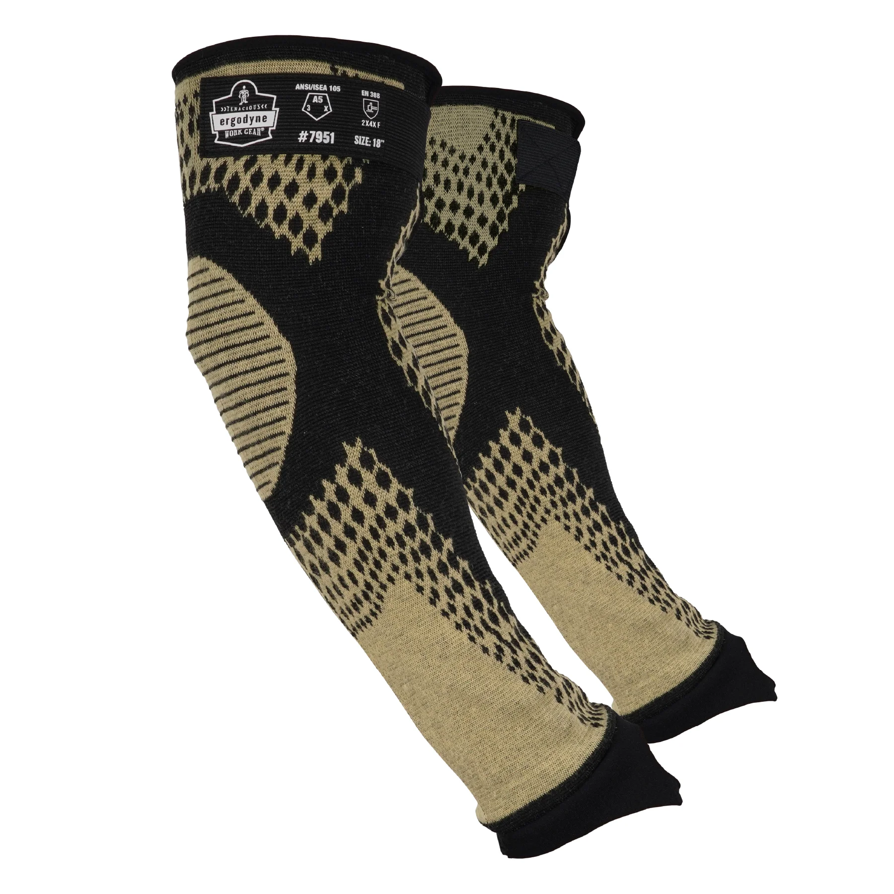 ProFlex 7951 Cut-Resistant Protective Arm Sleeves - ANSI/ISEA 105-2016 A5, EN 388: 2X4XF, Heat Resistant