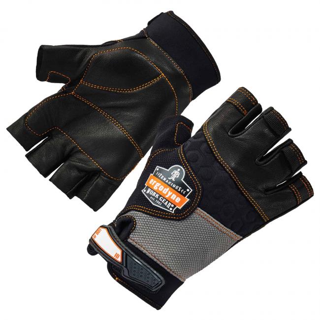 ProFlex 901 Half-Finger Leather Impact Gloves - EN 3122X