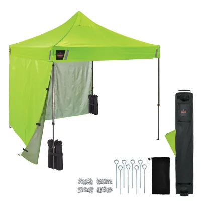 SHAX 6055 Heavy-Duty Pop-Up Tent Kit - Solid Sidewalls - 10FT x 10FT