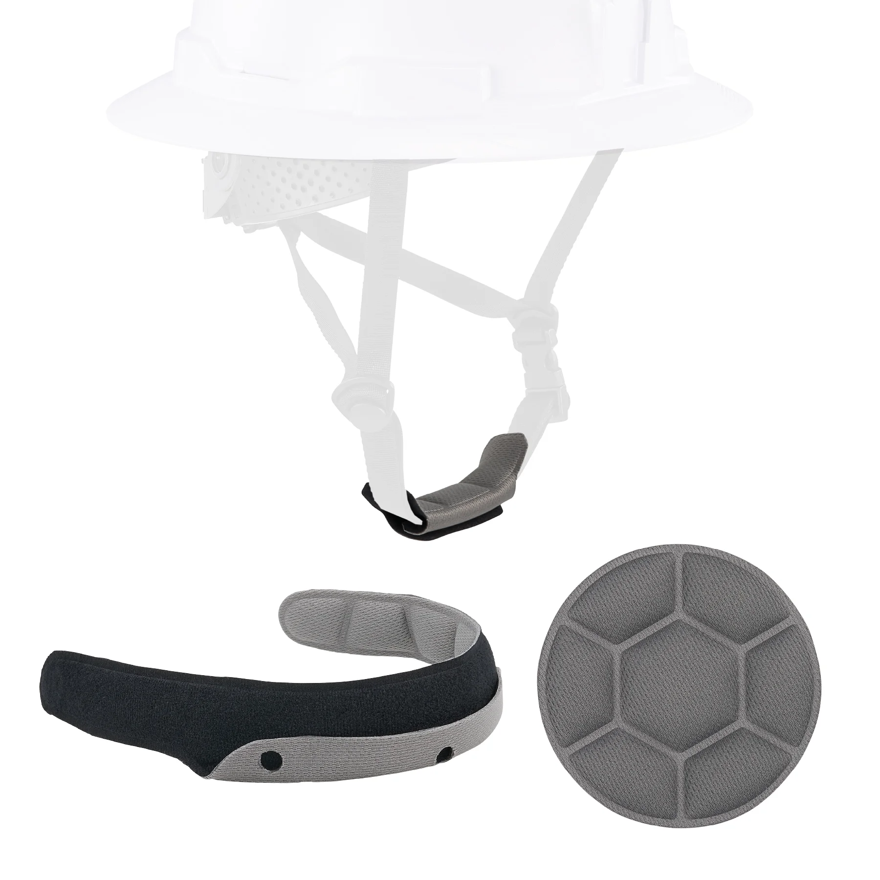 Skullerz 8900 Replacement Padding Pack for Type 2 Full Brim Safety Helmet - Sweatband/Chin Pad/Top Pad