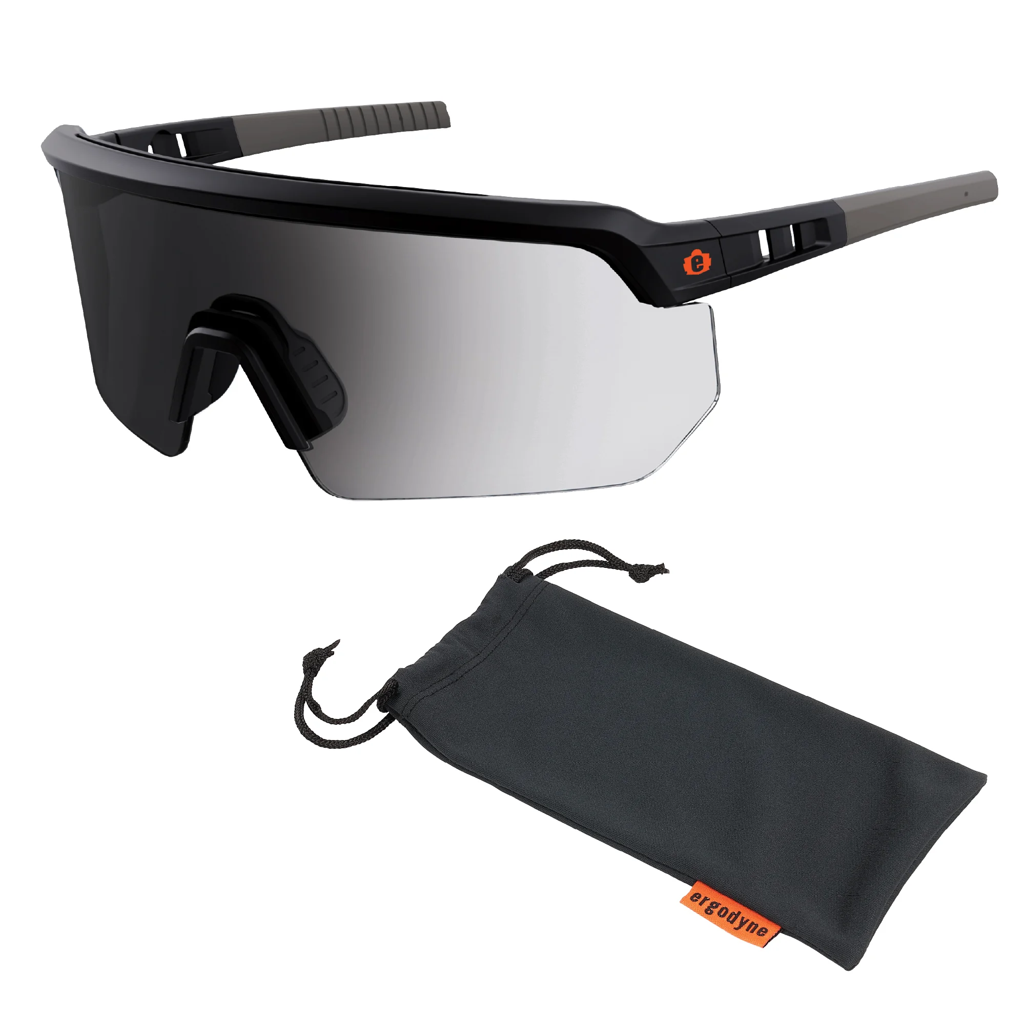 Skullerz AEGIR-AFAS-PC Photochromic Safety Glasses - Anti-Scratch & Enhanced Anti-Fog Lens with Microfiber Bag