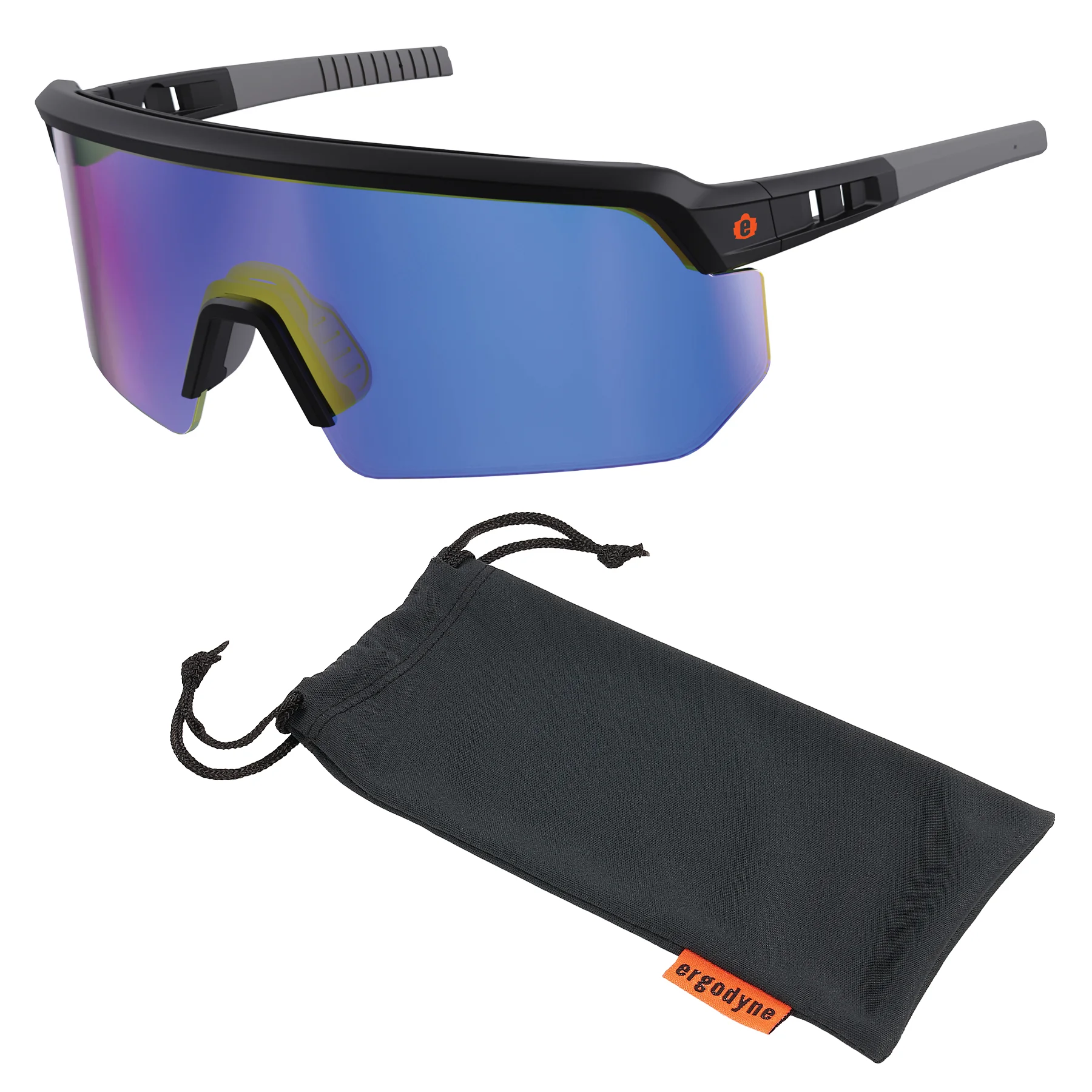 Skullerz AEGIR Mirrored Safety Glasses - Anti-Scratch & Enhanced Anti-Fog