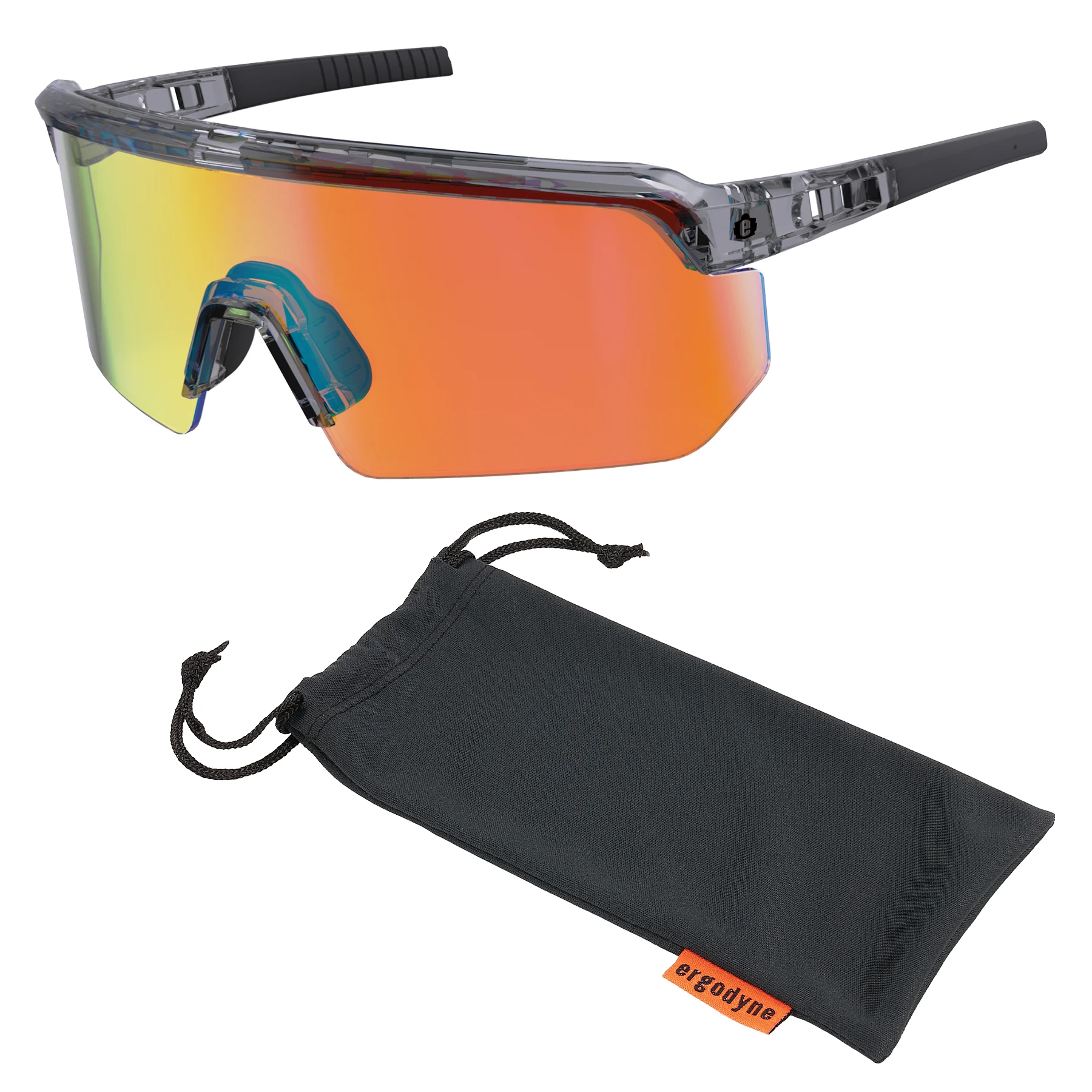 Skullerz AEGIR Polarized, Mirrored Safety Glasses - Anti-Scratch & Enhanced Anti-Fog