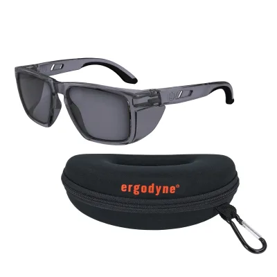 Skullerz SIXTEN Polarized Safety Glasses with Side Shields - Anti-Scratch & Enhanced Anti-Fog