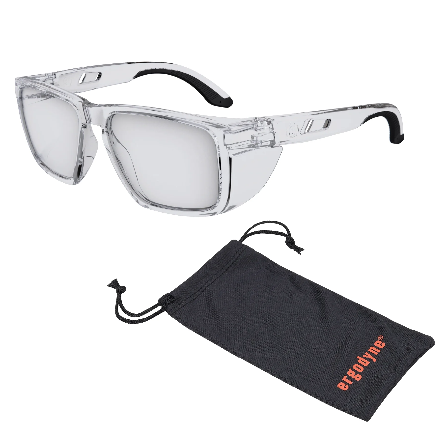 Skullerz SIXTEN Safety Glasses with Side Shields - Anti-Scratch & Enhanced Anti-Fog