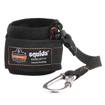 Squids 3114 Pull-On Wrist Tool Lanyard - Carabiner - 3LBS / 1.4kg