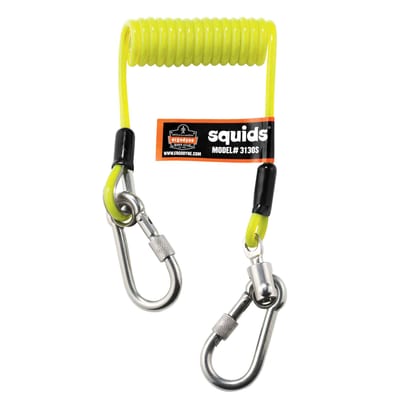 Squids 3130S Coiled Cable Tool Lanyard - 2LBS
