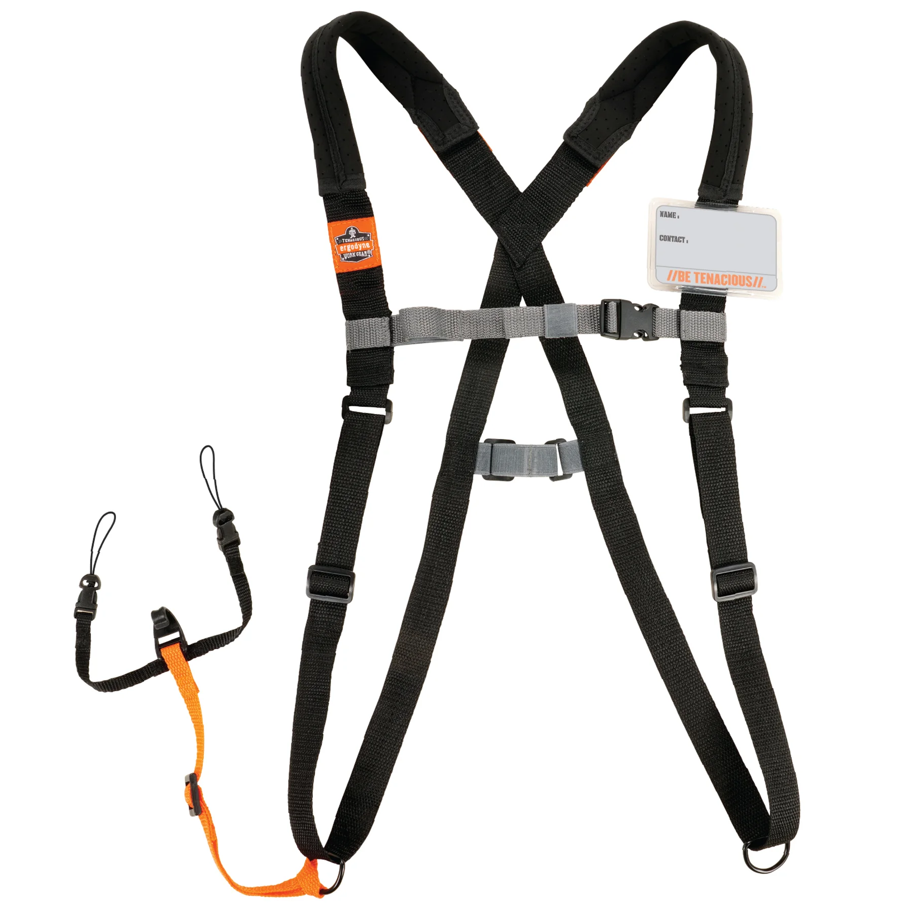 Squids 3138 Barcode Scanner Harness + Lanyard - Breakaway Design, Airprene Padding
