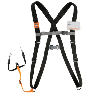 Squids 3138 Barcode Scanner Harness + Lanyard - Breakaway Design, Airprene Padding