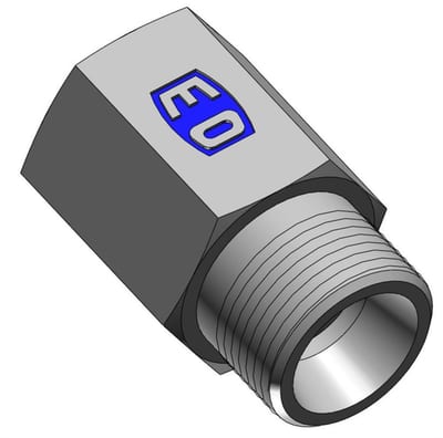 Ermeto GAI Straight Attachment steel chromated BSPP light - 18mm, 1/2", 315bar
