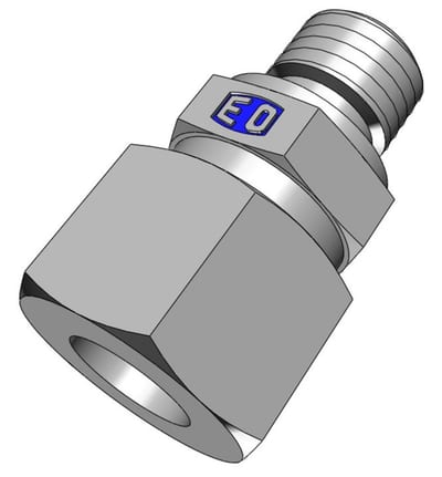 Ermeto GE Straight Insertion complete steel chromated BSPT light - 12mm, 1/4", 315bar