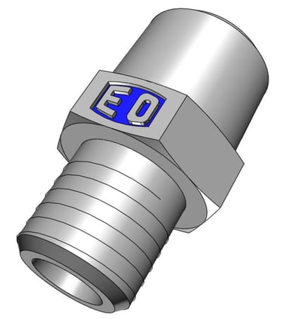 Ermeto GE Straight Insertion steel chromated BSPT light - 12mm, 3/8", 315bar