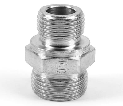 Ermeto GE Straight Insertion steel chromated metric keg light/light - 4mm, M10 x 1,0, 100bar