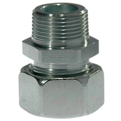 Ermeto GE Straight Insertion steel chromated metric keg light/light - 6mm, M08 x 1,0, 100bar