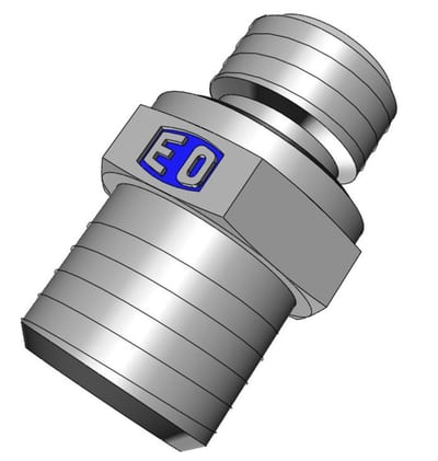 Ermeto GE Straight Insertion steel chromated metric light - 18mm, M22 x 1,5, 400bar