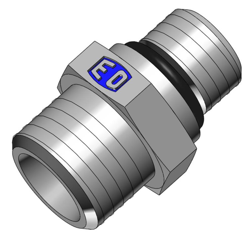 Ermeto GE Straight Insertion steel chromated UNF light - 18mm, 7/8", 315bar