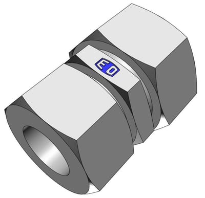 Ermeto GR Reducer Connector complete steel chromated light - 22mm, 12mm, 250bar