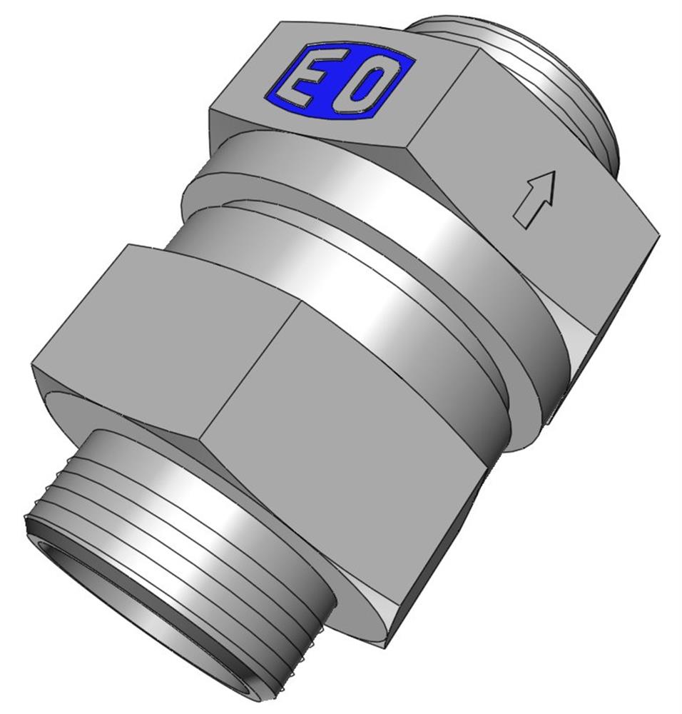 Ermeto RHD Check Valve steel chromated light - 8mm, 8mm