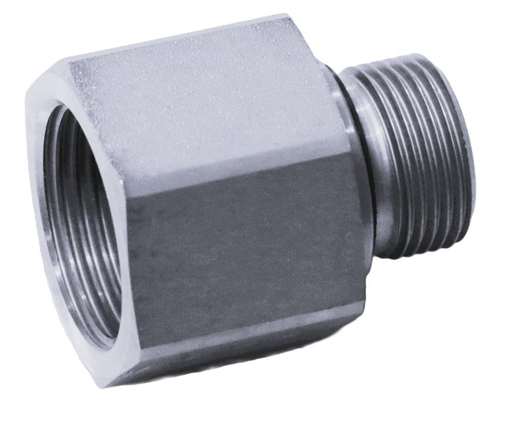 Ermeto RI Thread reduction steel chromated BSPP nipple/socket - 1/2", 1 1/4"