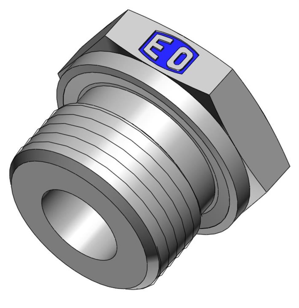 Ermeto RI Thread reduction with sealing face steel chromated BSPP nipple/socket - 3/8", 1/2"