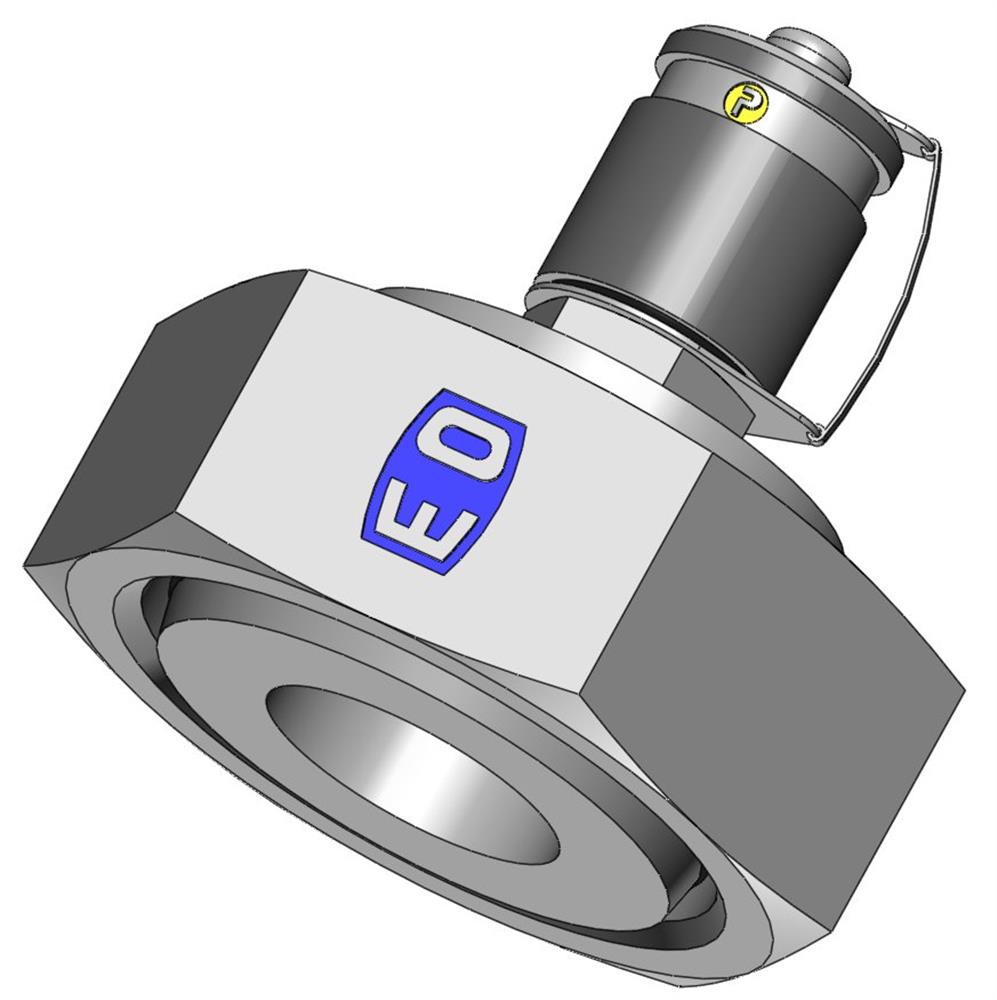 Ermeto VKA3/15LCF Test outlet steel chromated socket - M16 x 2, M22 x 1.5