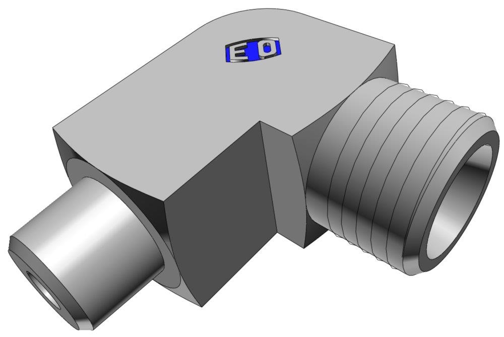 Ermeto WE Angle Insertion steel chromated BSPT light - 12mm, 1/2", 315bar, 90°