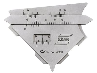 Esab Klasse 2 Edge Weld Gauge calibrated - 0-15 mm