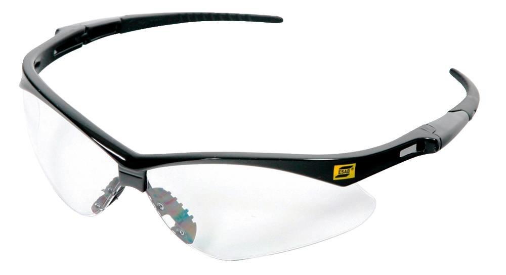 ESAB Warrior Safety Glasses - One Size, Clear Scratch-resistant Lens, EN166