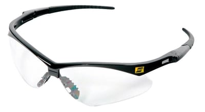 ESAB Warrior Safety Glasses - One Size, Clear Scratch-resistant Lens, EN166