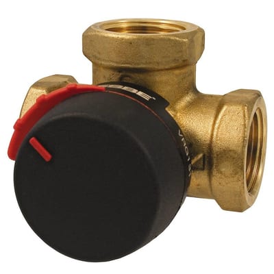 Esbe Shunt Valve - coupling/coupling/coupling, 1 1/4", 3-Way, 16M³/h, 110°C, 32