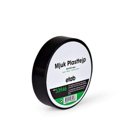 Etab PVC Tape black - 25mm, 20M, 0,19mm
