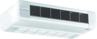 Eurapo Sigma 524 fan coil, horizontal ceiling-mounted, frontal air discharge, EC inverter motor, 3-row coil, 2-way on/off valve, 7.47 kW cooling, 8.43 kW heating, 33–53 dB(A), ESTSH/AF524-3R+OPTV22W