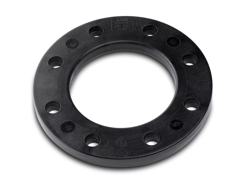 Eurostandard Loose flange - 24mm, 160mm, steel/PP, 10/16
